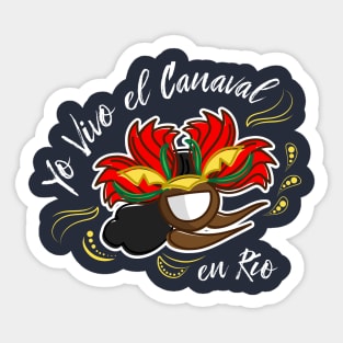 Garota dacing in Carnival Sticker